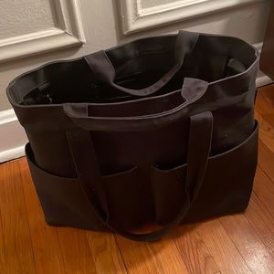 Black Travel Tote Bag